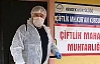 Çitlik Muhtarından Dezenfekte Çalışması