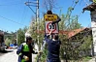 DİKMEN GRUP YOLU TABELALARI TAMAMLANDI