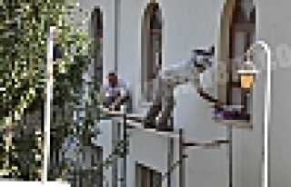 DİKMEN MERKEZ CAMİSİNDE BAKIM ÇALIŞMASI