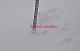 DİKMEN’DE KAR KALINLIĞI 66CM'YE ULAŞTI