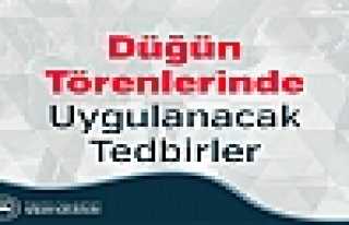 Düğün Törenlerinde Uygulanacak Tedbirler