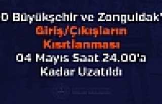 Giriş-Çıkış Kısıtlanması 04 Mayıs’a Uzatıldı