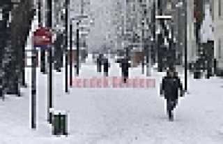 Hendek Merkezi Beyaza Büründü