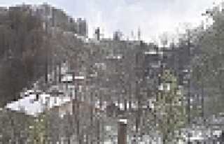 Hendek'in Terasına Kar Yağdı