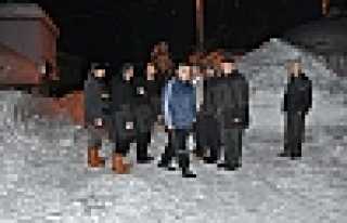 İNCİ GECE SAAT 02'DE YOL AÇMA ÇALIŞMALARINI DENETLEDİ