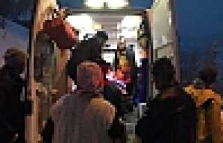 KARLA MÜCADELE EDİP HASTAYI HASTANEYE YETİŞTİRDİLER