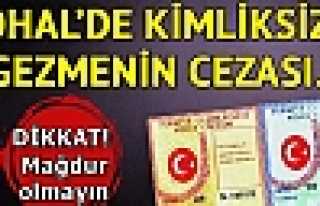 KİMLİK BULUNDURMAMANIN CEZASI: 219 TL