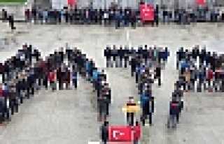 LİSE ÖĞRENCİLERİNDEN VATAN KOREOGRAFİ