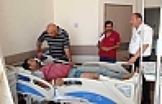 Milletvekili Özkoç yaralıları ziyaret etti