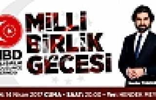 MİLLİ BİRLİK GECESİNE DAVET