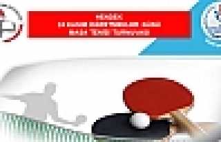 ÖĞRETMENLER ARASI MASA TENİSİ TURNUVASI