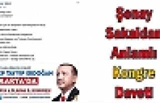 ŞENAY SAKAL‘DAN ANLAMLI KONGRE DAVETİ