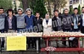 ÜLKÜ OCAKLARI AŞÜRE DAĞITTI 