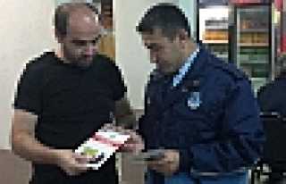 ZABITADAN DİLENCİLERE KARŞI BROŞÜRLÜ UYARI