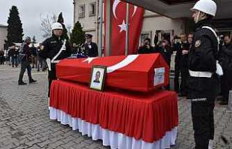 Hendek’te Polis Umut Sıbıç İçin Son Görev
