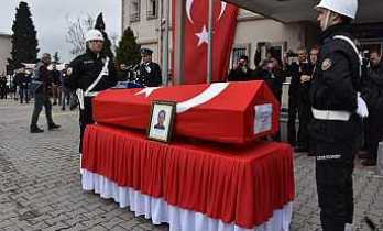 Hendek’te Polis Umut Sıbıç İçin Son Görev