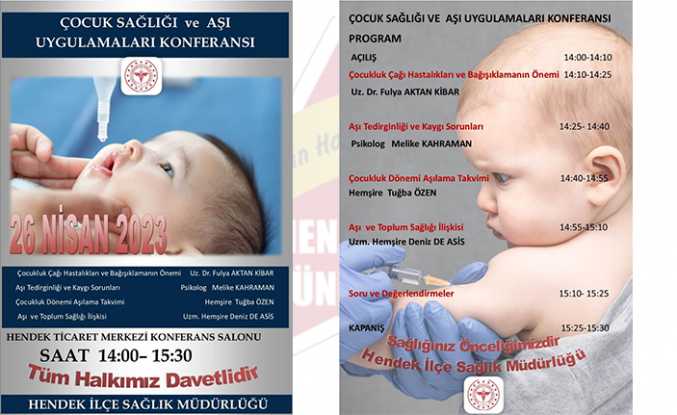 Çocuk Sağlığı ve Aşı Uygulamaları Konferansı