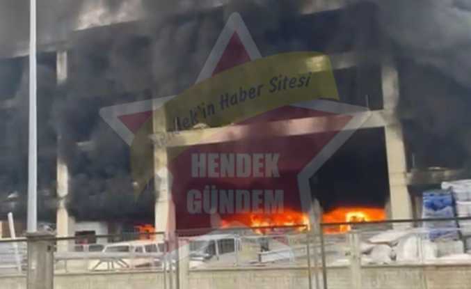 Fabrika Yangını Korkuttu