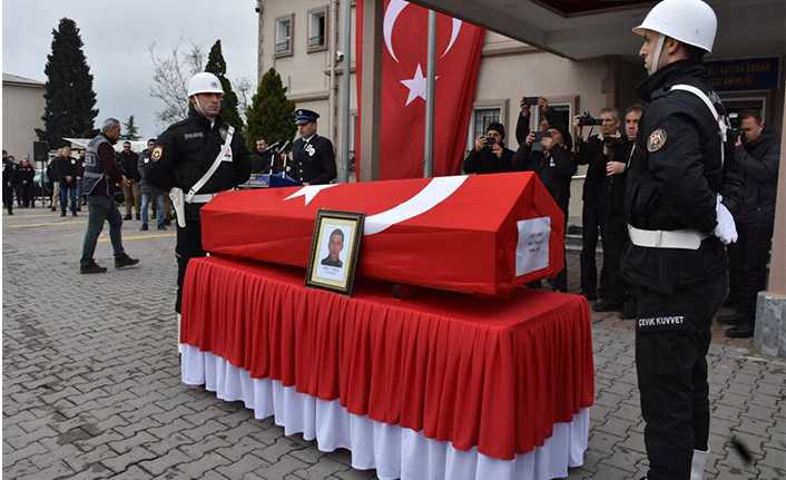 Hendek’te Polis Umut Sıbıç İçin Son Görev