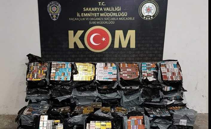 Hendek’te 312 Bin Adet Kaçak Tütün Ele Geçirildi